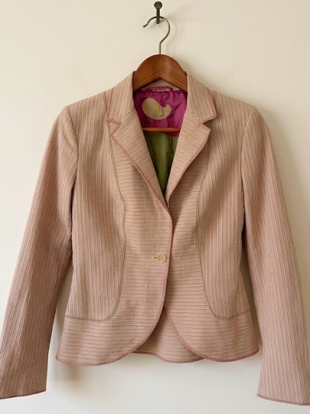 Etro Milano Textured Stripe Blazer